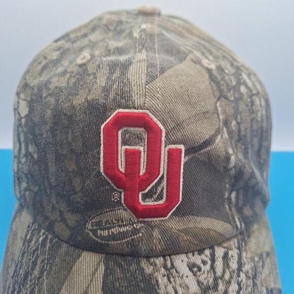 Oklahoma Sooners Camouflage Fitted Size Small Cap Hat NCAA '47 Brand - Picture 2 of 8